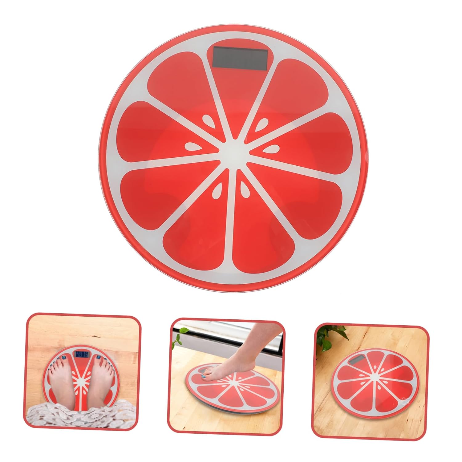 minkissy Digital Weight Scale Cartoon Shaped Weight Scale Portable Fitness Scale with High Precision Strain Gauge Sensor Durable and Tempered for Accurate Measurements