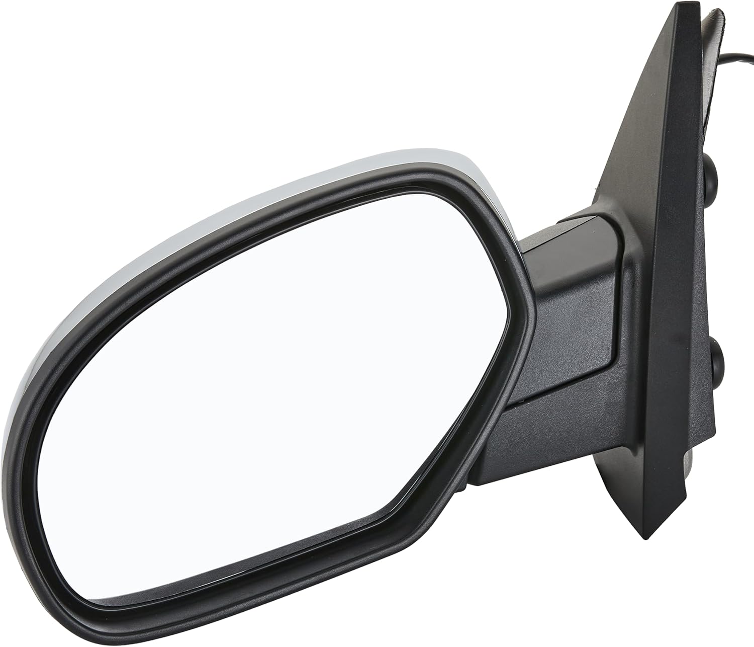 Side View Mirror Fit for 2007-2013 for Chevy Silverado 1500 2500 3500 HD for GMC Sierra 1500 2500 HD for GMC Yukon XL 1500 Power Heated Manual Folding Driver Side Mirror Only.Chrome Cover
