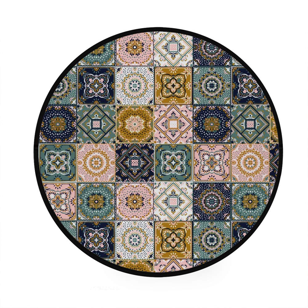 Tapis rond antidérapant pour sécuriser le sol de la chambre des enfants