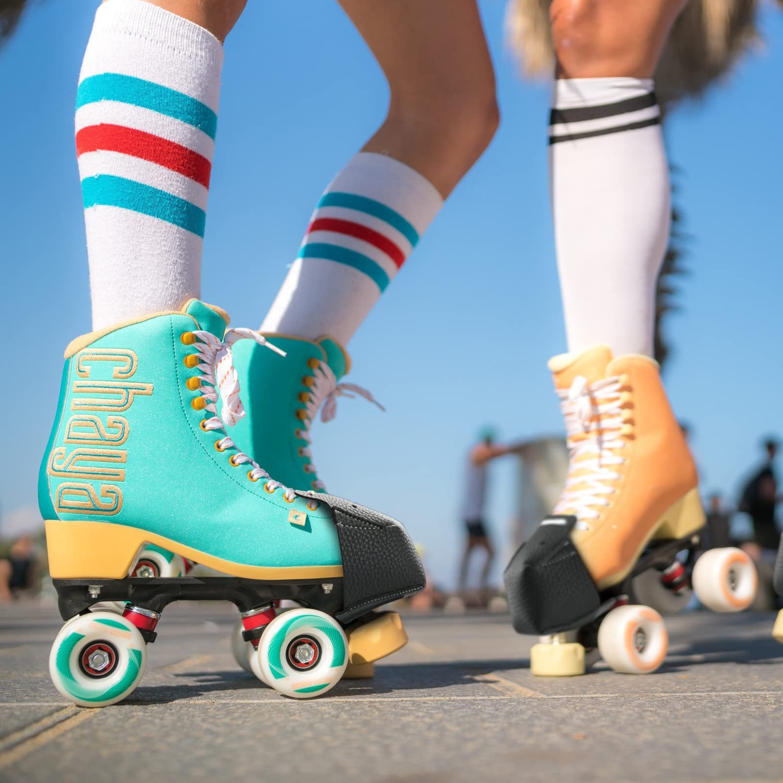 Create Idea Roller Skate Toe Cap Guards - PU Leder Protektoren Mit 4 Löchern