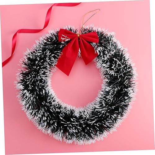 Miniatura 8 de NOLITOY Xmas Wreaths Front Door Wreath Decoration Artificial Christmas Wreath Front Door Wreath Adornos Navideños para Exterior Artificial Wreath