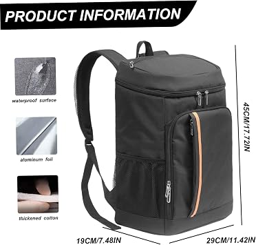 Backpack Cooler 25L Large Capacity Waterproof Portable Lightweight Backpack Coolers Insulated Leak Proof for Camping, Hiking, Picnic ·1