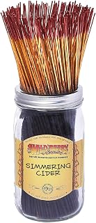 Wild Berry Incense Sticks - Simmering Cider - Warm Apple Cider Scent with Spicy Cinnamon - Hand Dipped in The USA (100 Count)