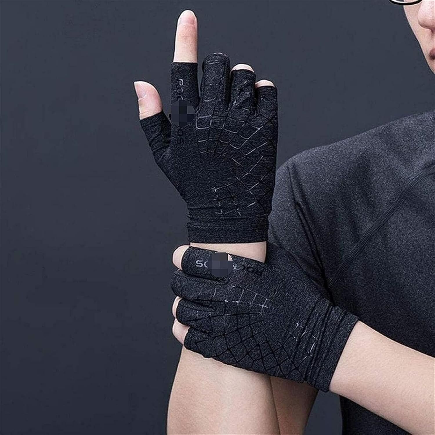 Gants de Cyclisme Gants Demi-Doigts, Gants De Sport D'haltérophilie Antidérapants pour Course De Moto Gant Velo (Color : G, Size : Large)