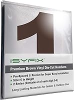 Vista 113 de iSYFIX Calcomanías de Números de Vinilo Verde Manzana – 1.5 Pulgadas Autoadhesivas (2 Juegos) – Calcomanía Premium Troquelada y Pre-espaciada
