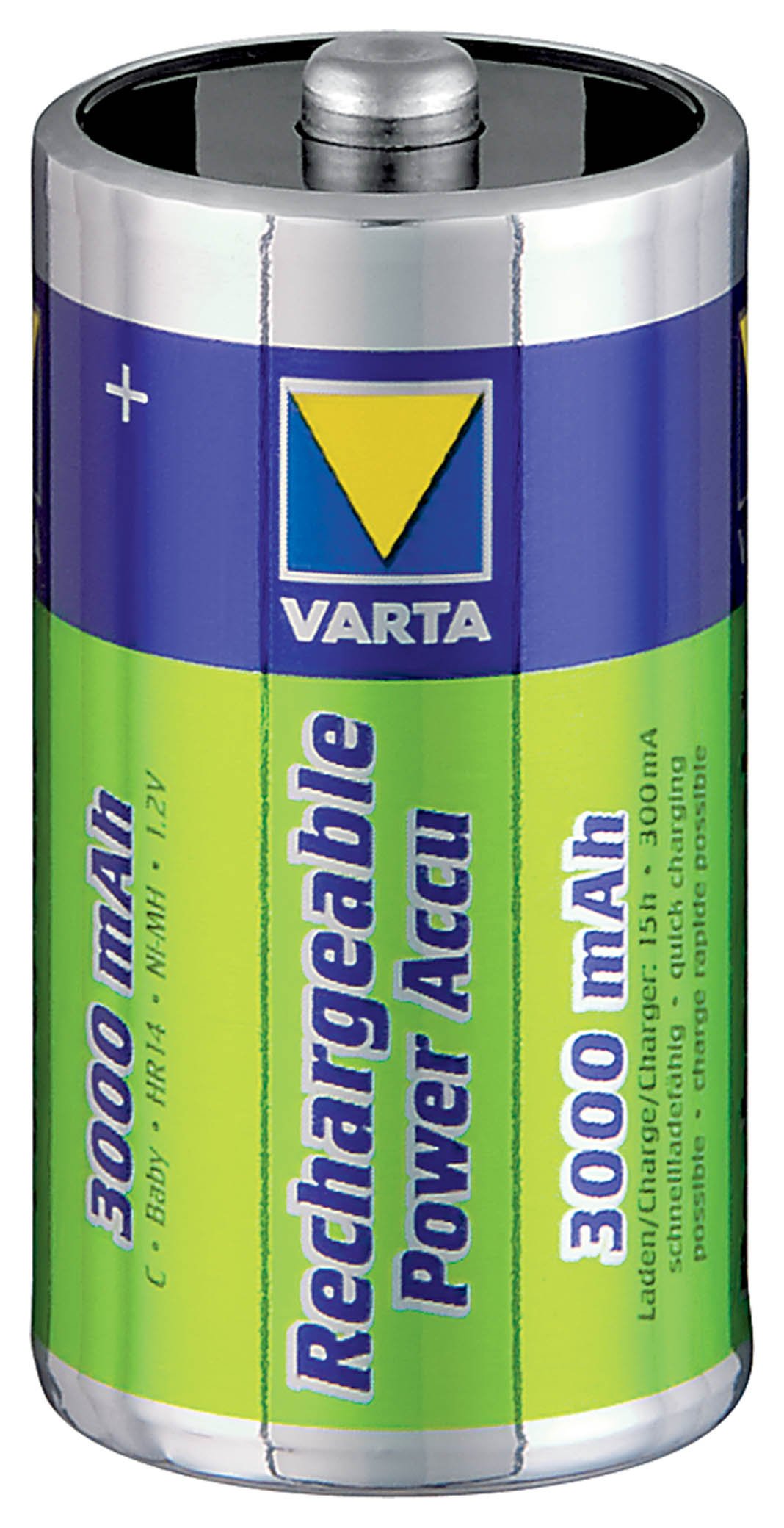 Varta 56714101402 Pack de 2 Piles C 3000 mAh Vert