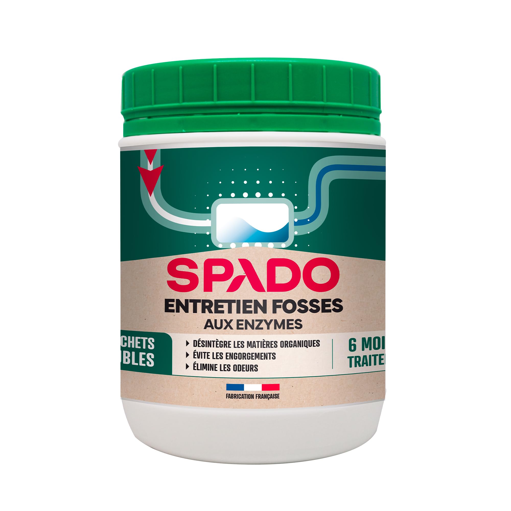 SPADO - Attivatore di fossa biologica, 24 dosi solubili, 24 flaconi
