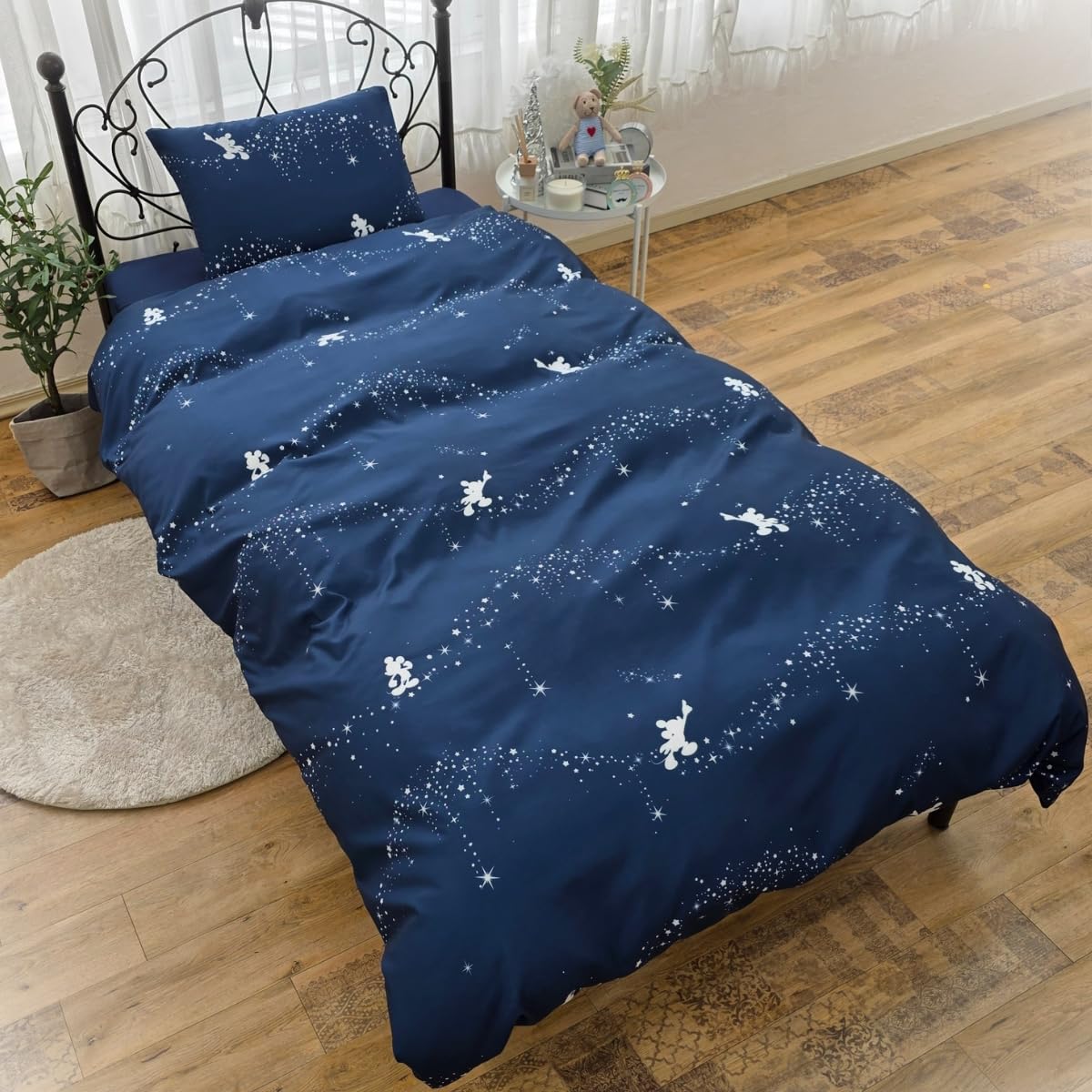 Amazon｜Disney(ディズニー) ミッキー 布団カバー3点セット シングル