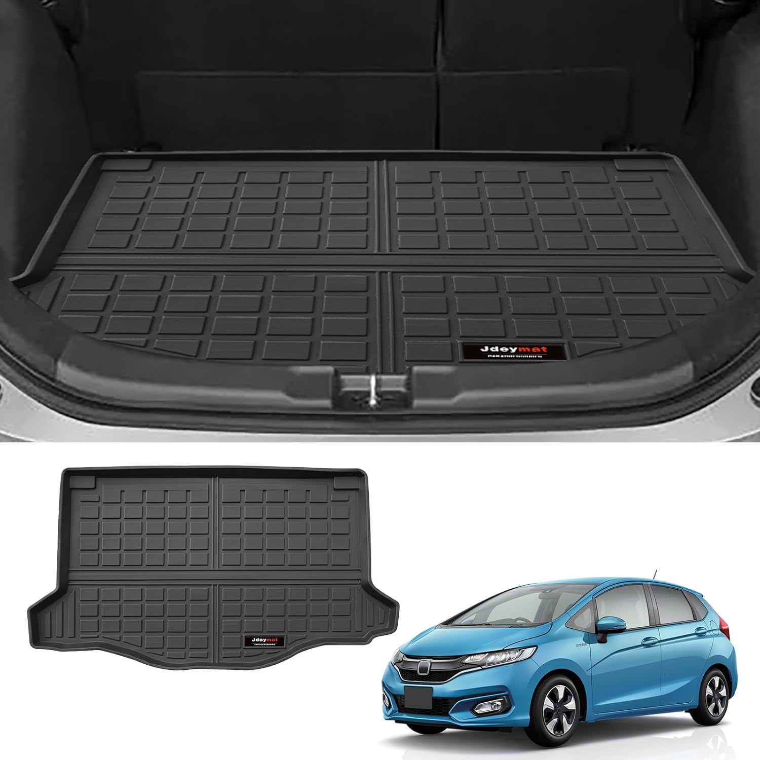 for 2014-2020 Honda Fit Cargo Mats Trunk Liner All Weather TPE Rubber Protection Mat (for 2014-2020 Honda Fit Cargo Liner)