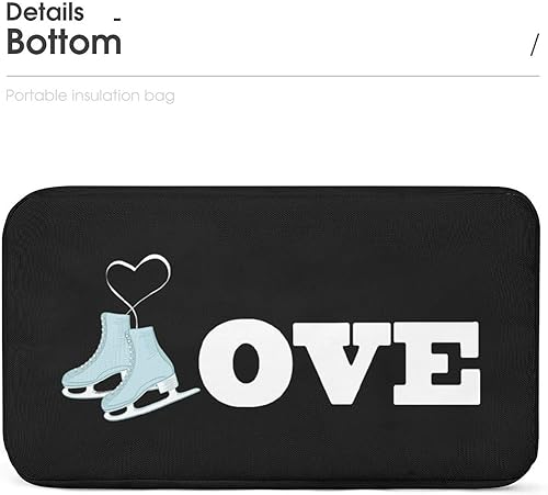 Miniatura 4 de Bolsa de almuerzo con aislamiento reutilizable para patinaje sobre hielo, bolsa portátil para el trabajo, picnic o viajes