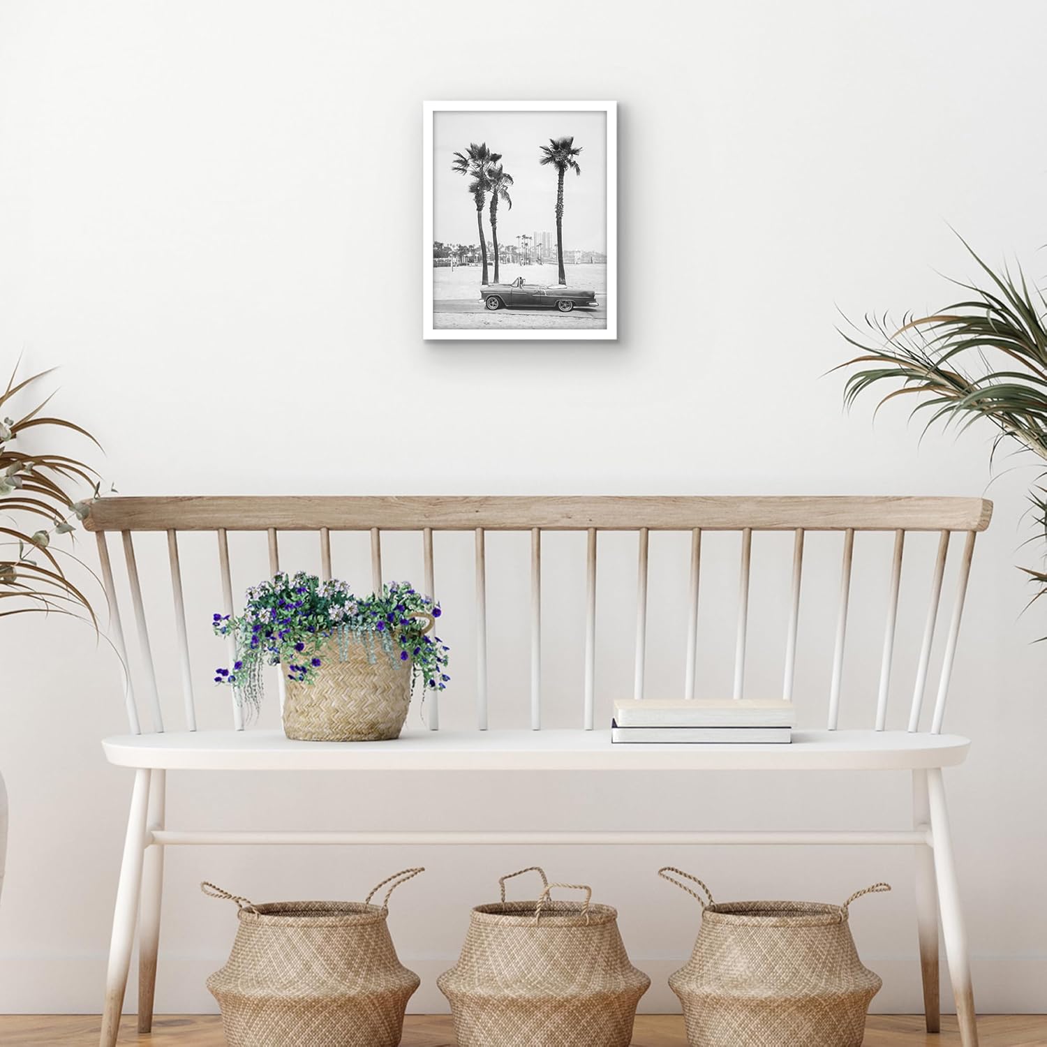 Americanflat 8x10 Picture Frame with Shatter-Resistant Glass - Streamline Collection - Thin Border Photo Frame for Tabletop and Wall Display - Hanging Hardware and Easel Stand Included - White - Image 7