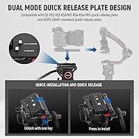 Vista 5 de NEEWER Trípode de cámara de video de 76", trípode portátil de liberación rápida de un paso con cabezal fluido, soporte de trípode de aluminio