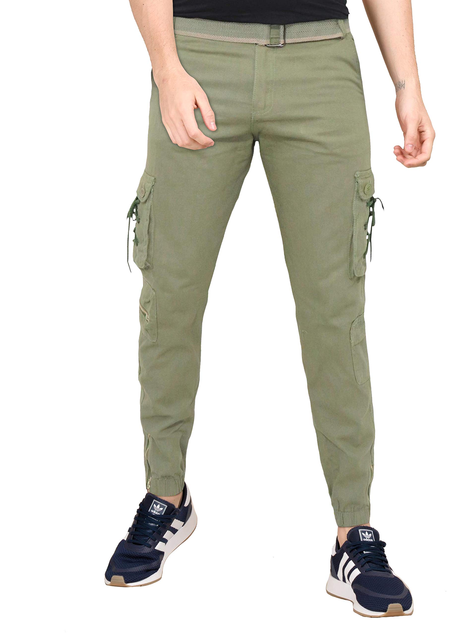 Hymen Legions Men's Regular Fit Cargos Green