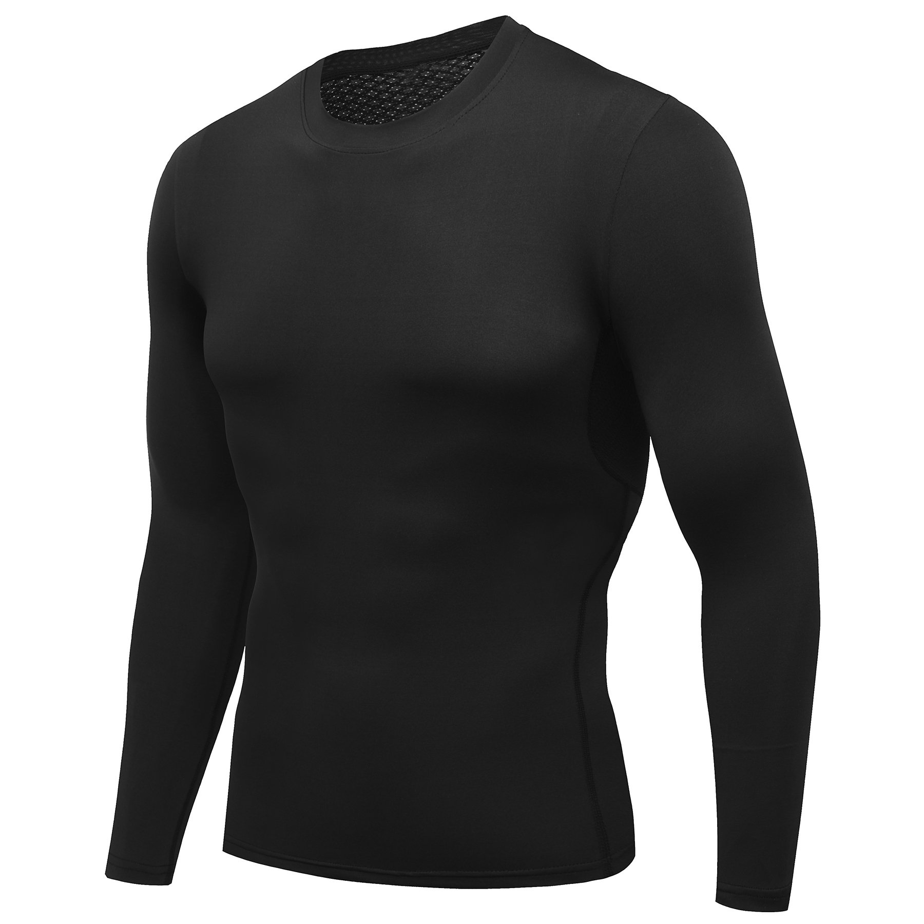 AMZSPORT Maglia Compressione Uomo Maglietta Termica Manica Lunga per Ciclismo Running