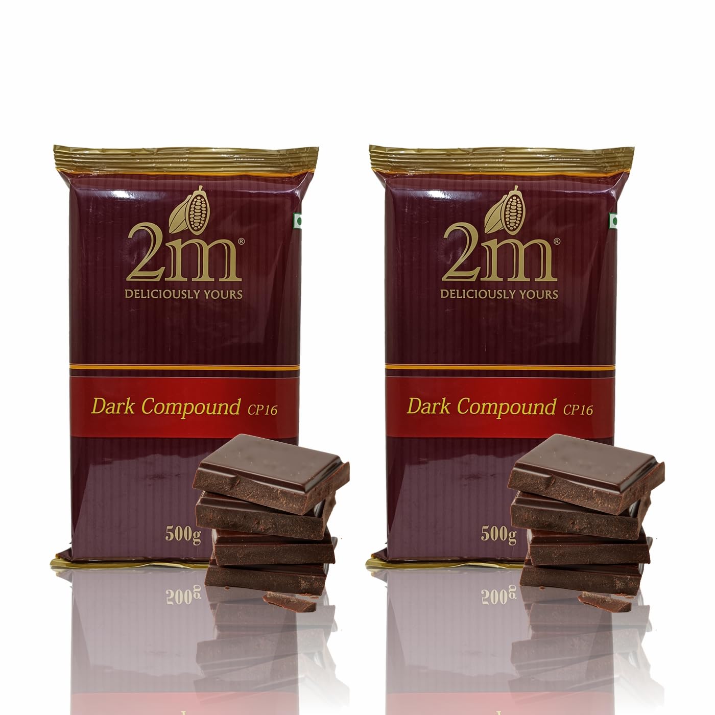 Konfiz 2M Dark Chocolate Compound Slab(Cp-16)Perfect For Baking,Cake Decorating,Topping,Molding&Dipping(Pack Of 2,500 Gm) (B0CQ2GNHKP) Amazon Price History, Amazon Price Tracker