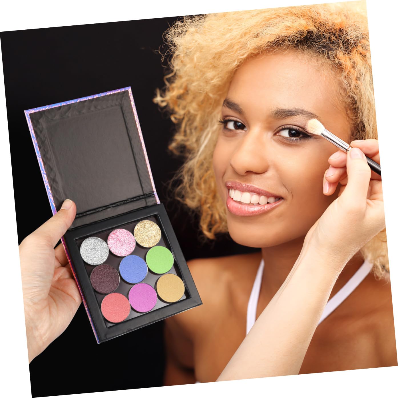 FOMIYES 3 Set vassoio per il trucco vuoto fard che cambia colore ombretto ricaricabile arrossire make up rossetto tavolozza di ombretti tavolozza di cosmetici Metallo palette di ombretti