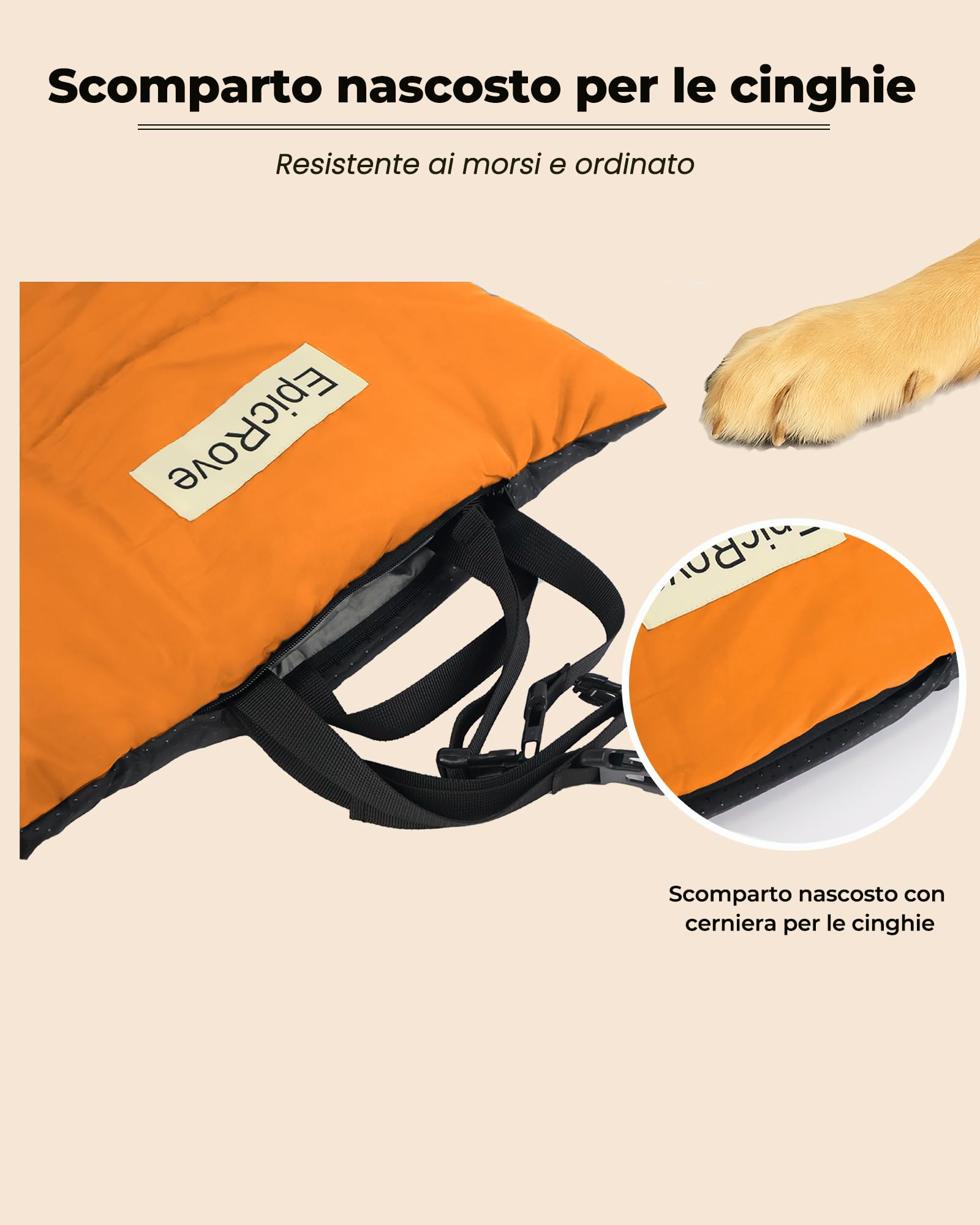 Tappetino per Cani Impermeabile e Imbottito (110 × 68 cm) – Antiscivolo, Resistente ai Morsi, Lavabile in Lavatrice, Pieghevole – per Interni ed Esterni