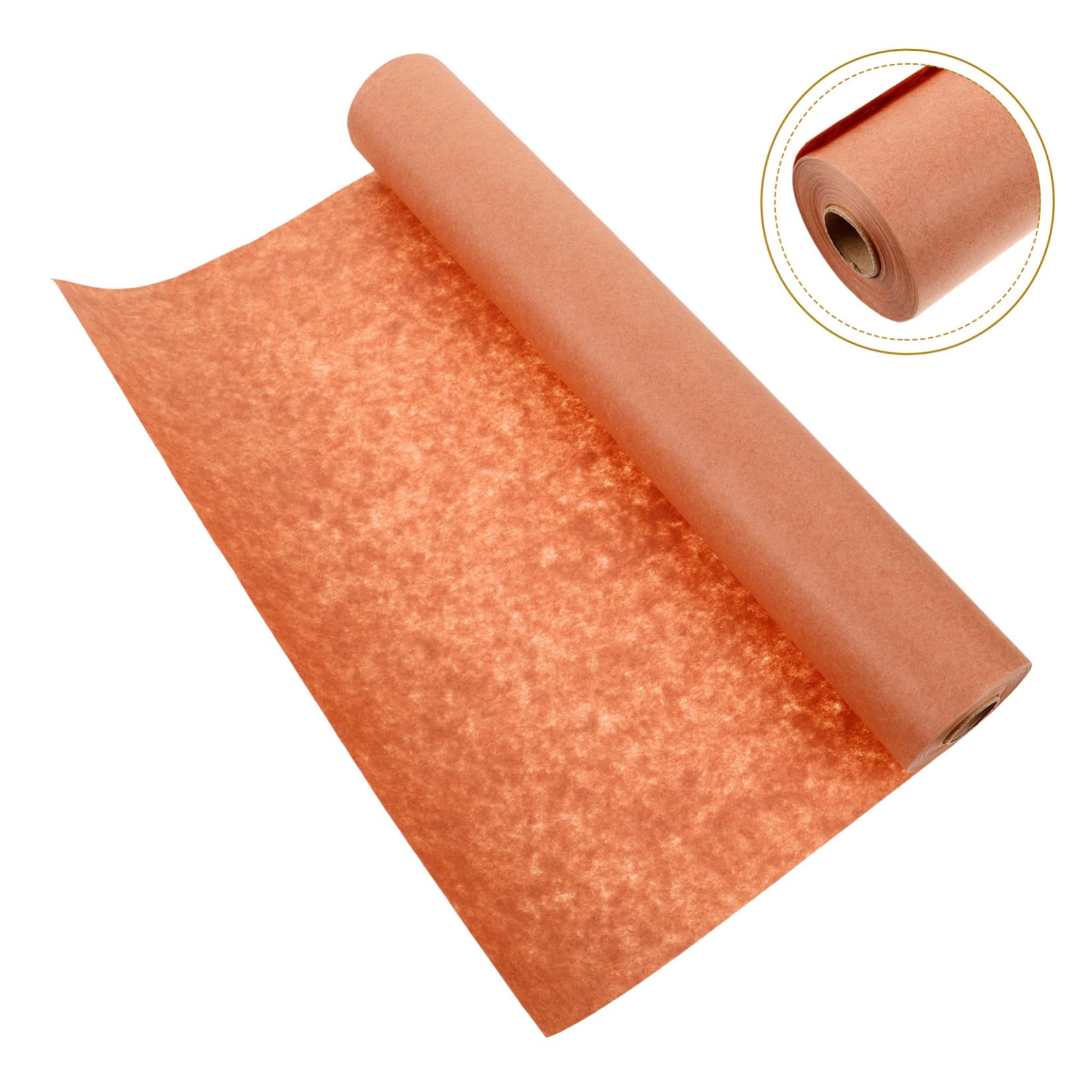 PartyKindom Papier Boucher Marron en Rouleau, Antiadhésif et Sûr, pour Cuisson et Pâtisserie, Maintien des Aliments, Usage Multifonction