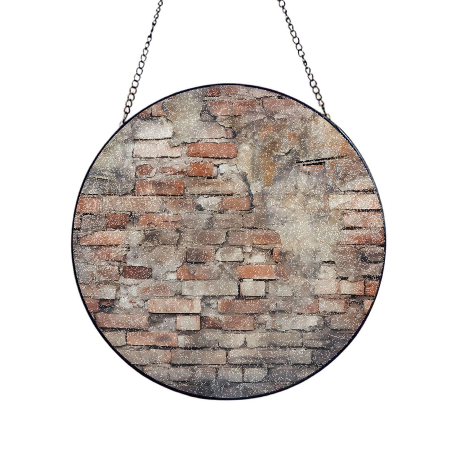 Phayah Bricks Print Stained Glass Window Hanging Sun Catchers Decoration Mother'S Day Birthday Gifts For Home Garden Porch 4in（10cm）