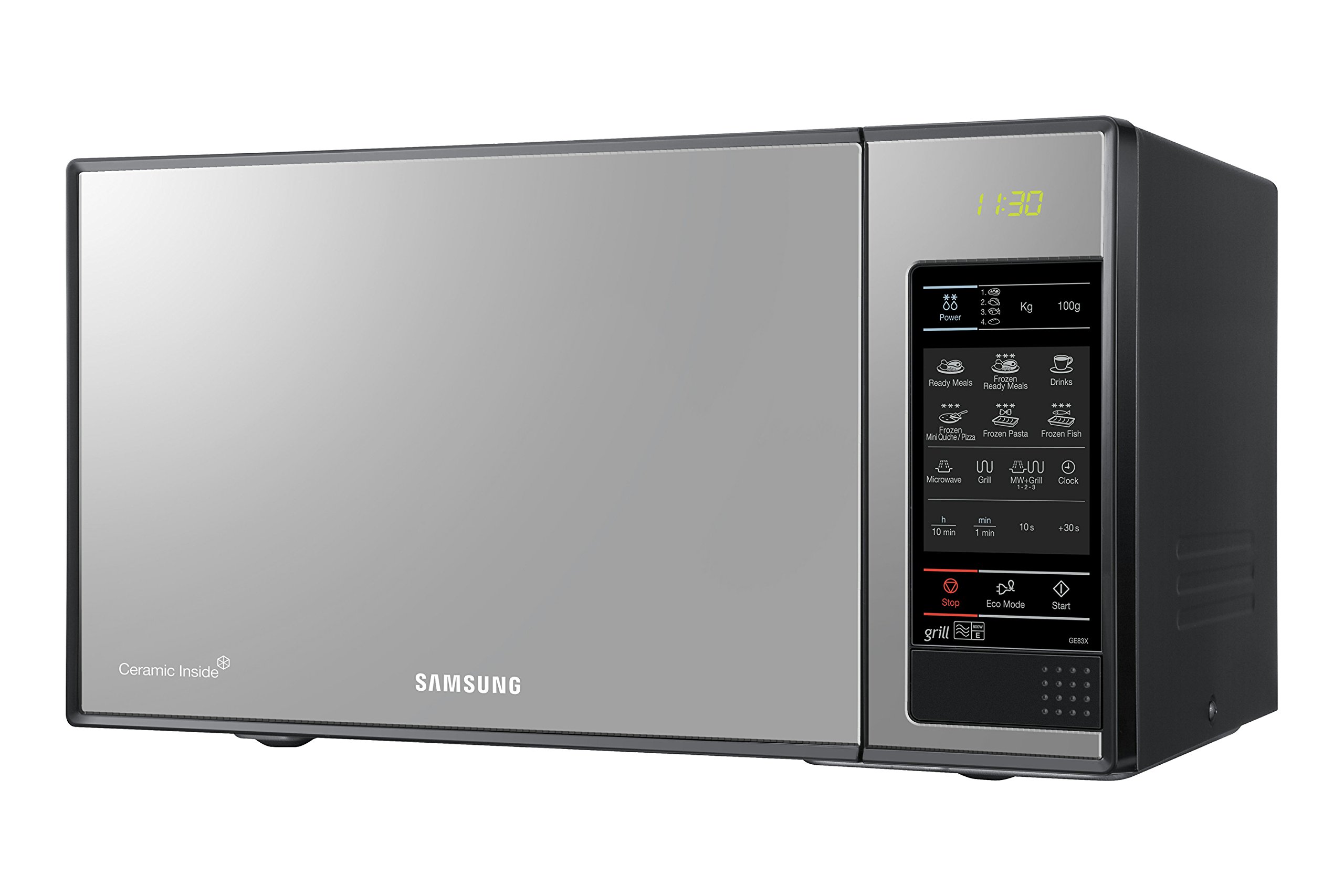 Samsung Libera installazione Forno Microonde Ge83X, 23 Litri, 800 W, Con Piatto Girevole, Nero, 48.9 x 35.4 x 27.5 cm, 13 Kg
