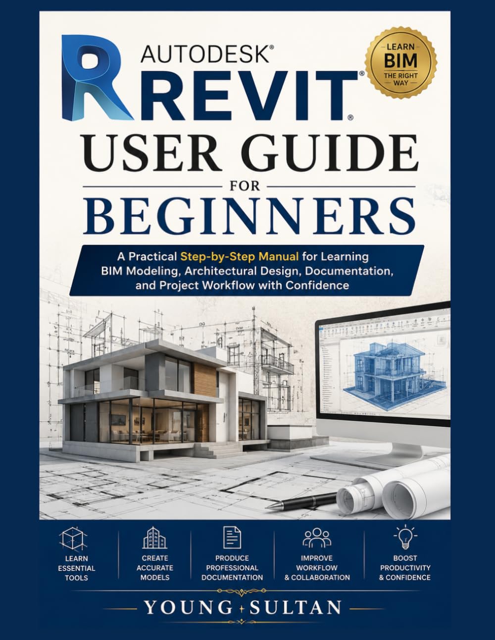 Autodesk Revit User Guide For Beginners: A Practical Step-by-Step Manual for Learning BIM Modeling, Architectural Design, Documentation, and Project Workflow with Confidence