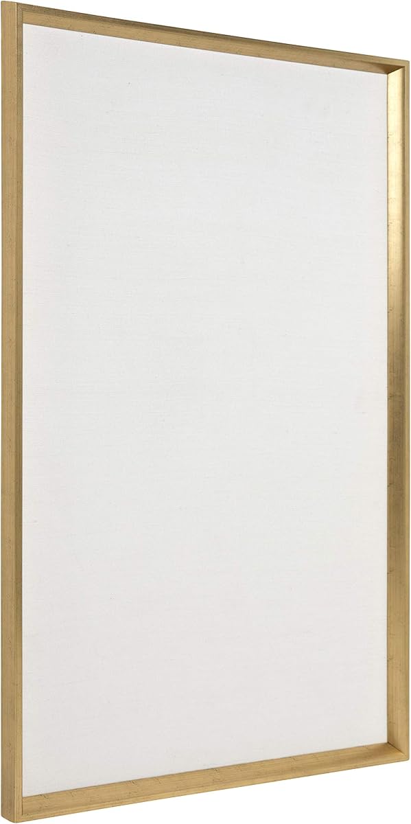 Calter Framed Linen Fabric Pinboard; 25.5 x 41.5; Gold
