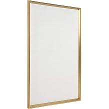 Kate and Laurel Calter Framed Linen Fabric Pinboard, 25.5 x 41.5, Gold