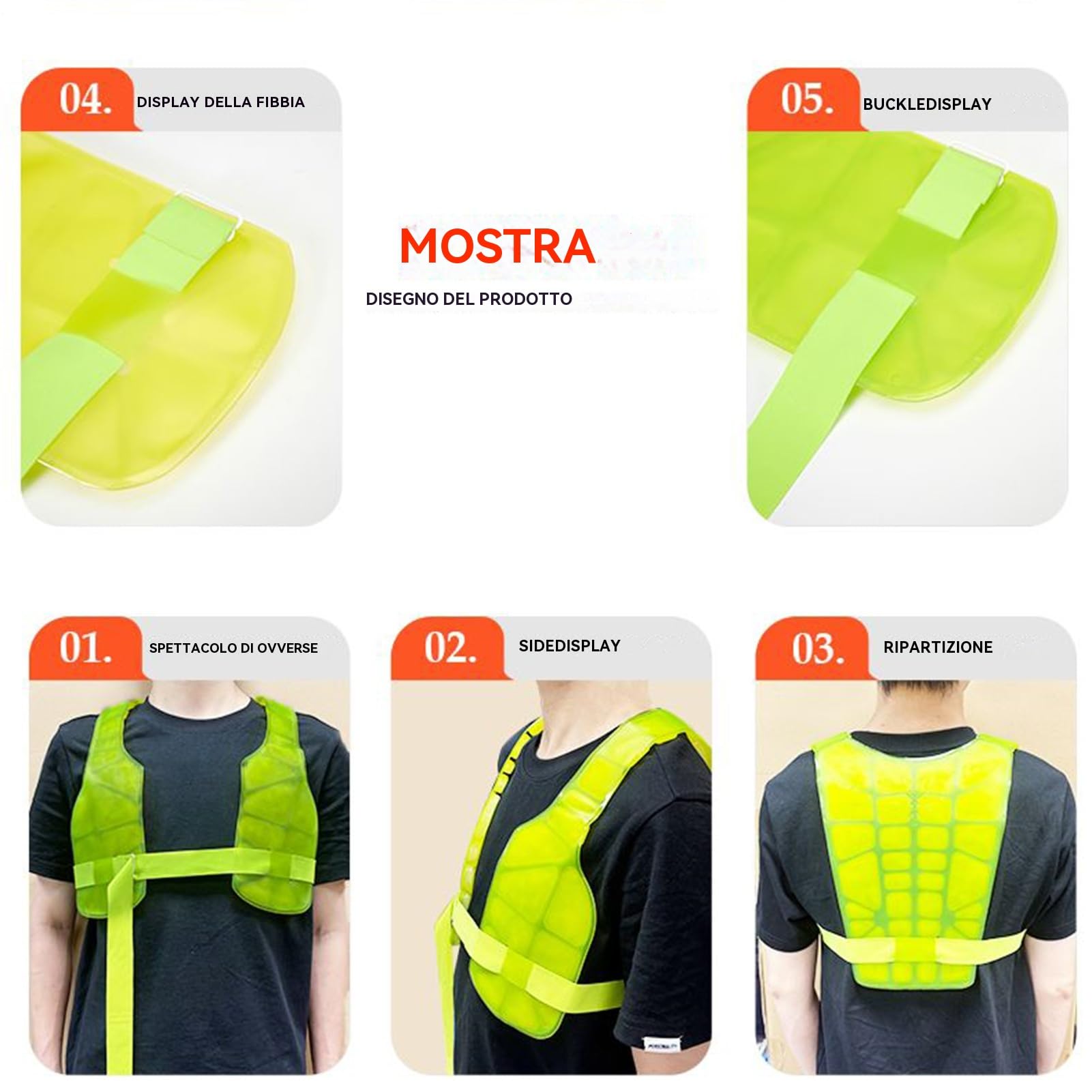 Gilet Rinfrescanti Giacchetto Termico Riutilizzabile e Regolabile | Dispositivi di Protezione Individuale e Sicurezza per Lavoro Palestra Costruzioni Motociclo Pesca Protezione Solare