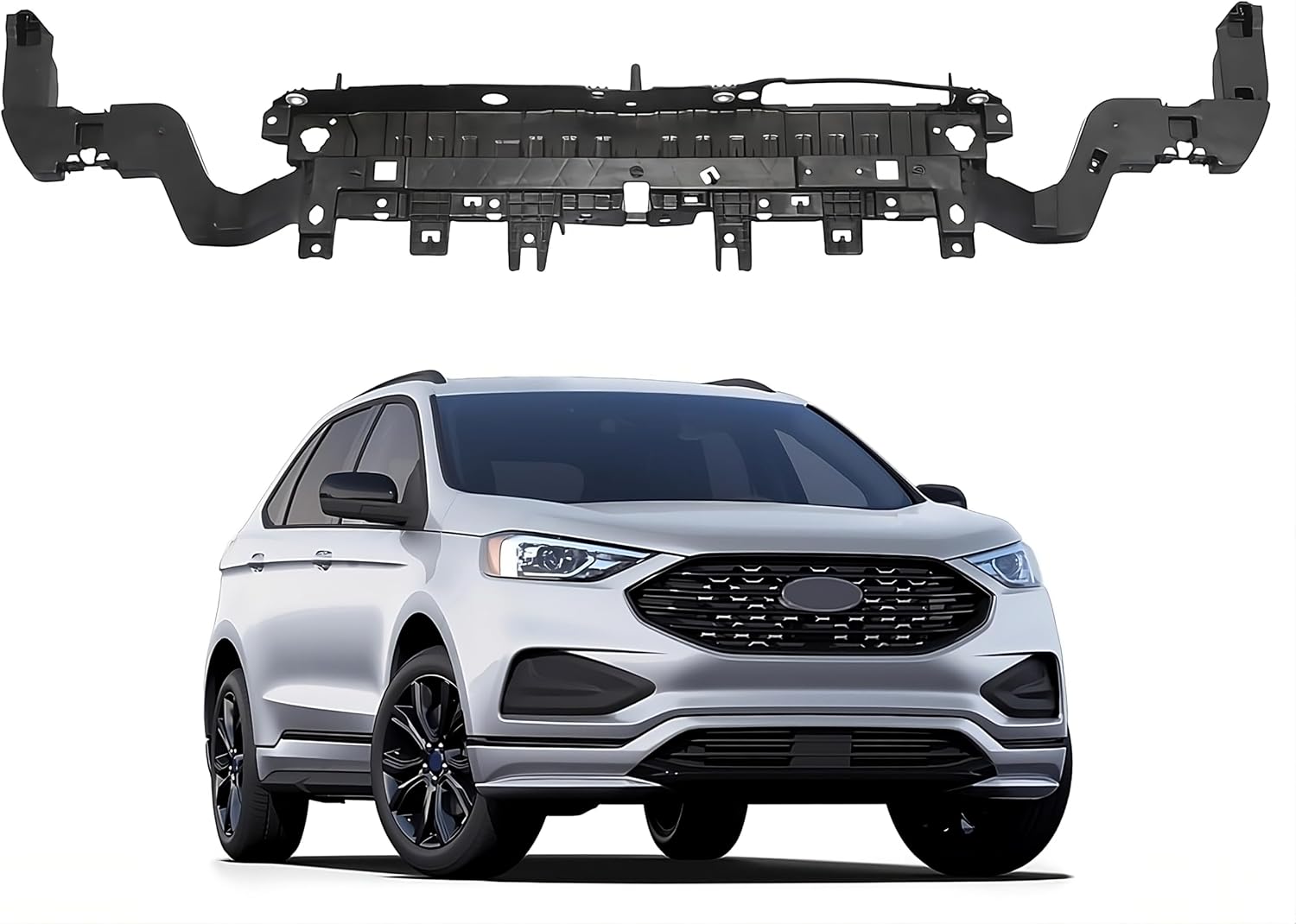 PENSUN Radiator Support Fit for Ford Edge 2015 2016 2017 2018 - Front Upper Water Tank Support Frame, Replaces FO1225227 FT4Z8A193A, Durable Engine Cooling Assembly Holder - Black
