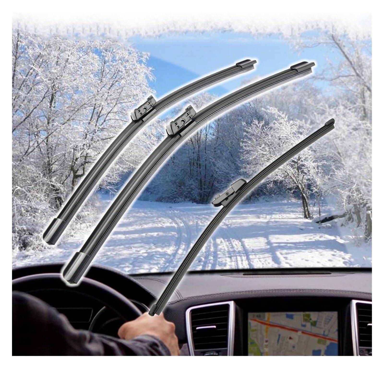Auto Spazzola Tergicristallo Per VW Per T&IGUAN MK2 2017 2018 2019 2020 26 "+ 21" + 14 "Anteriore Spazzole Tergicristallo Posteriori Spazzole Spazzole Tergicristallo Auto