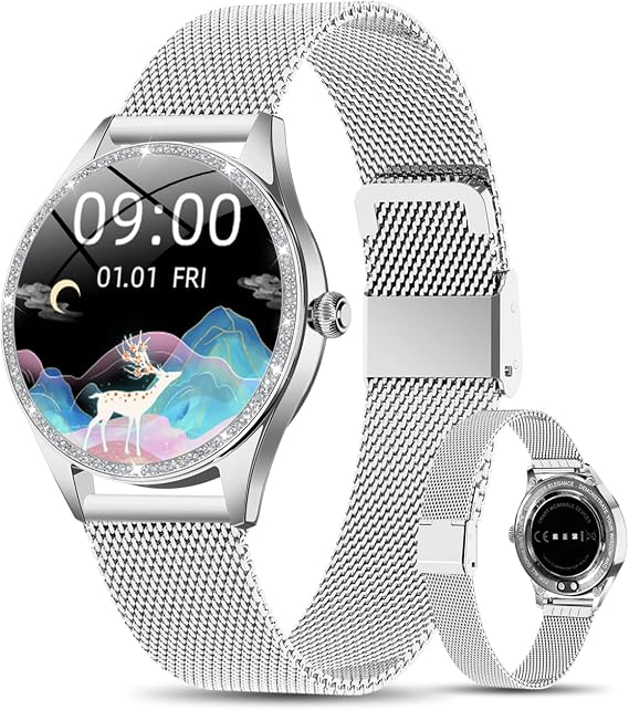 Smartwatch Damen Silber