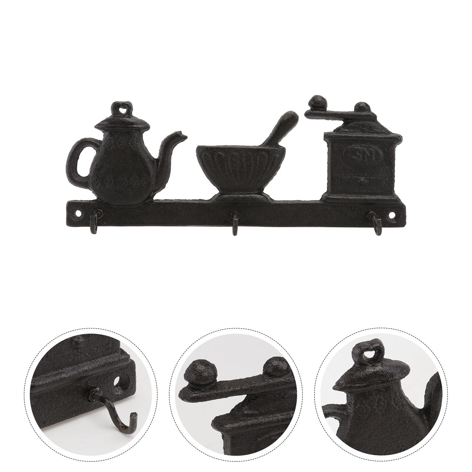 Vintage Kleiderhaken aus Eisen Stabiler Wandhaken Im Retro Design Praktischer Hutaufhänger für Flur Schlafzimmer und Küche
