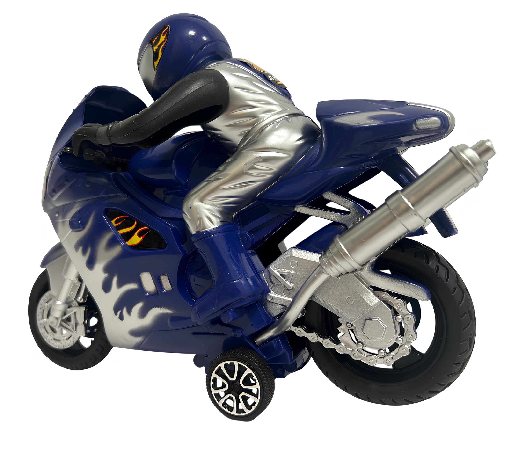Moto Jouet pour enfants Maxi Moto avec Pilote avec Mouvement Embrayage de Course Super Racing Moto Route Vélo Sport de Route Jouet pour Enfants Couleurs Assorties