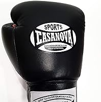 Vista 3 de Casanova Boxing® Traning LACE-UP - Guantes de boxeo de cuero para hombres y mujeres, MMA, Kick Boxing, Muay Thai, Sparring, entrenamiento de bolsa