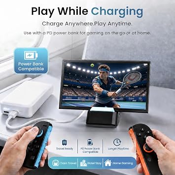 Switch 2 Dock,Portable TV Docking Station with 4K@120Hz HDMI for Nintendo