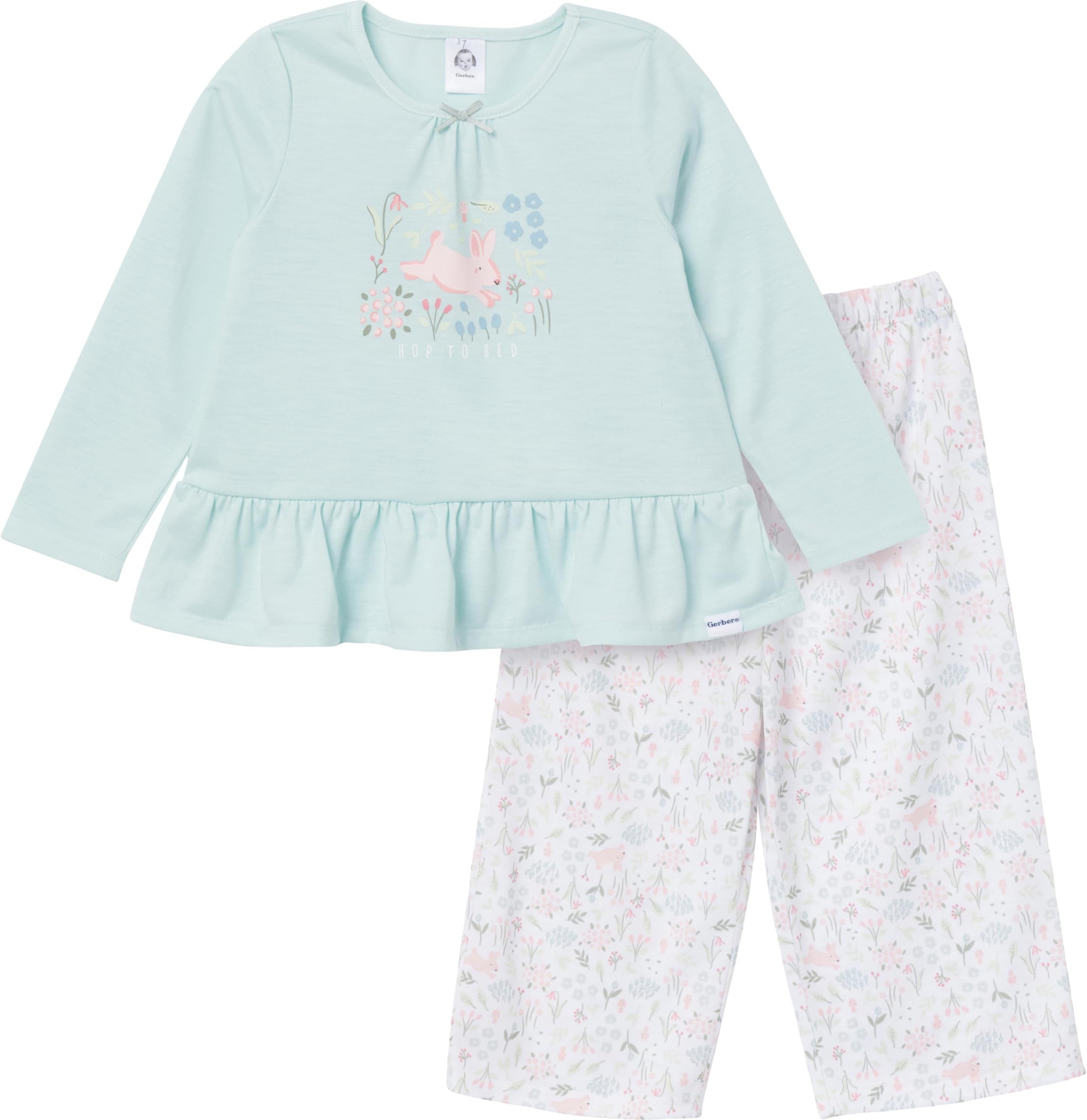 Baby Girls' 2-piece Pajama Set Top & Loose-fitting Pants