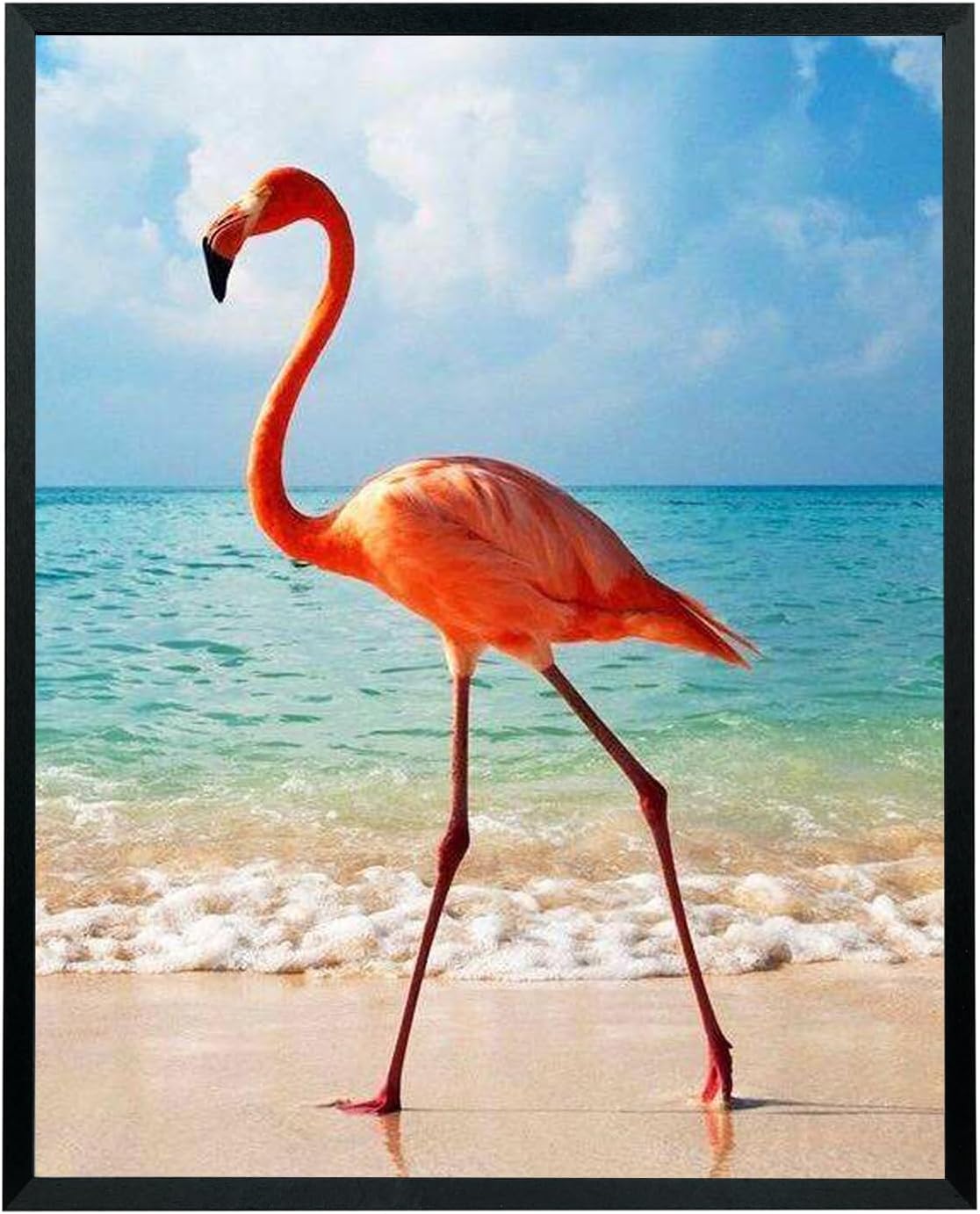 Mxtallup 19x23 Picture Frame Solid Wood 19x23 Poster Frame for Wall 19x23Photo Frames Family Black (T22B1923)