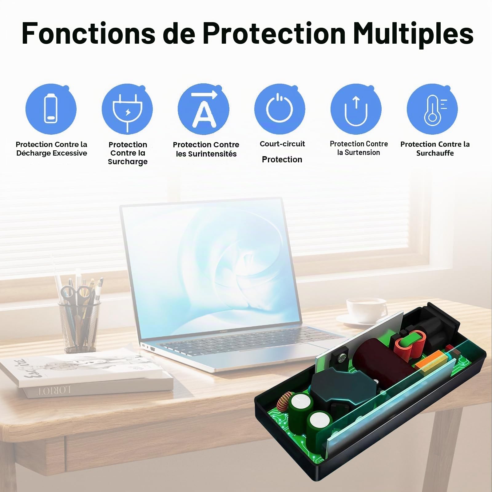 Chargeur et Adaptateur Secteur MXJFYY 230 W pour Ordinateur Portable Gaming Razer Blade Pro 17 4K RC30-0248 RZ09 RTX2070 GTX1660 (2014-2023), pour Razer Blade 14 15 RTX GTX 1660Ti et GTX 1070 (2018)