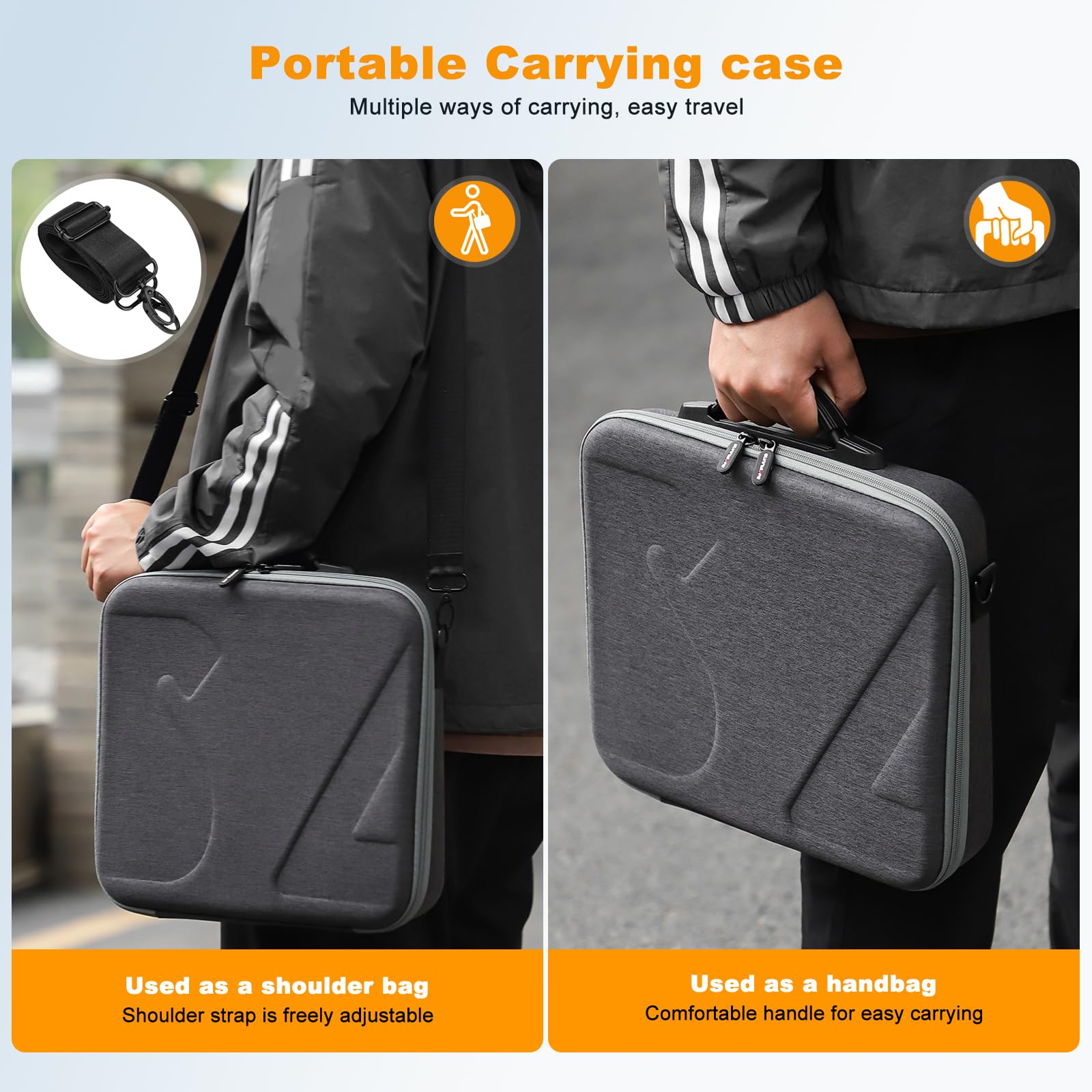 SYACHI RS 4 Mini Tasche, Tragbare Tragetasche für DJI RS 4Mini Handheld 3-Achsen Gimbal-Stabilisator, Tragbare wasserdichte Case für DJI RS 4 Mini Creator Combo mit Schultergurt