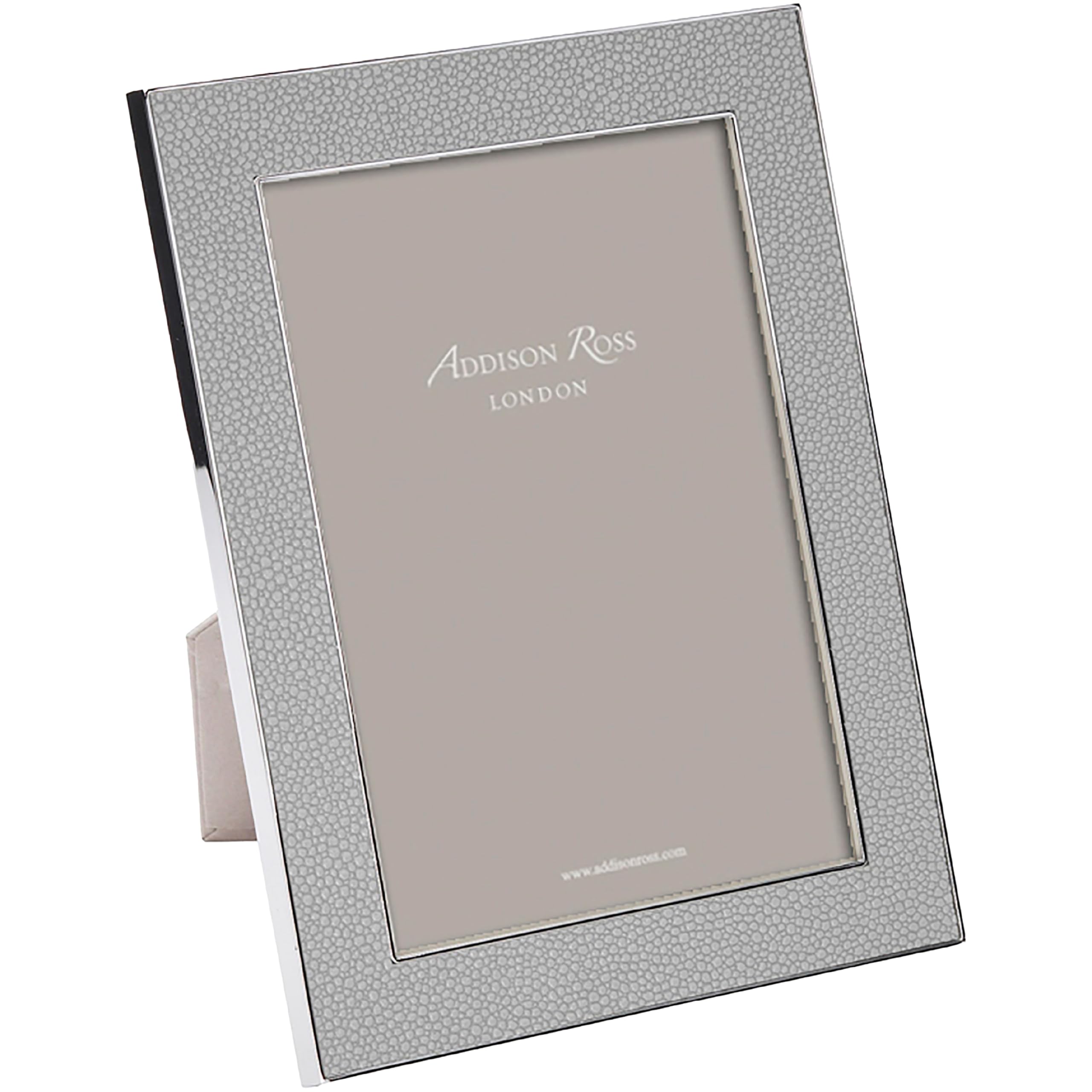 Addison Ross Grey Photo Frame 5X7cm - Portrait Or Landscape Display - Ideal Picture Frames For Gifting - Gift For Weddings, Birthday, Anniversary - Modern Design - Faux Shagreen - 24Mm
