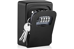 Caja para llaves con codigo para exterior, resistente a la intemperie