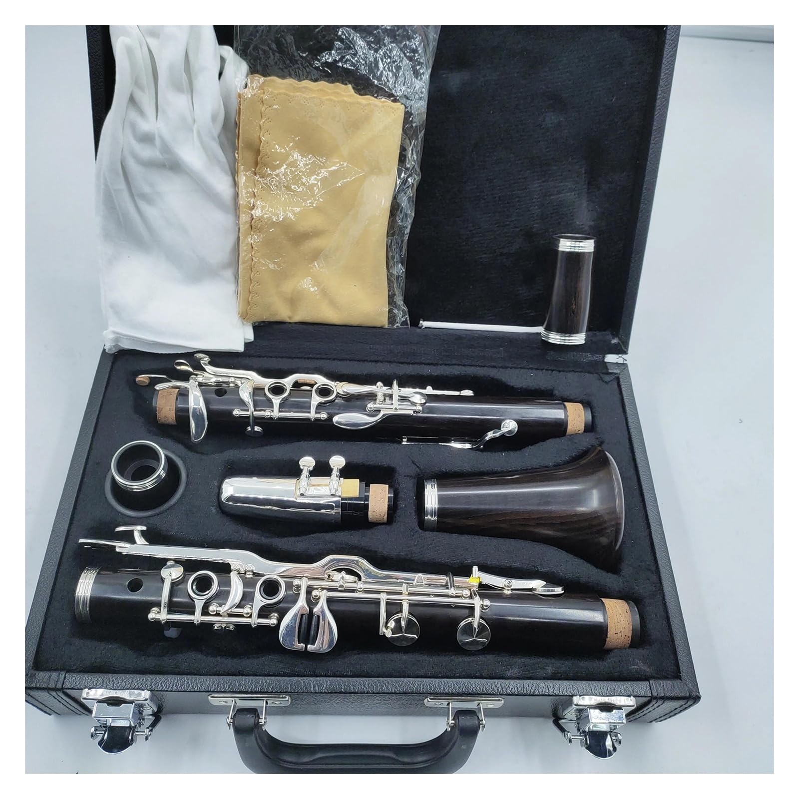 Clarinetto Con Corpo In Legno Di Ebano Tono G A 18 Tasti Con Custodia E Accessori Clarinetto per Principianti