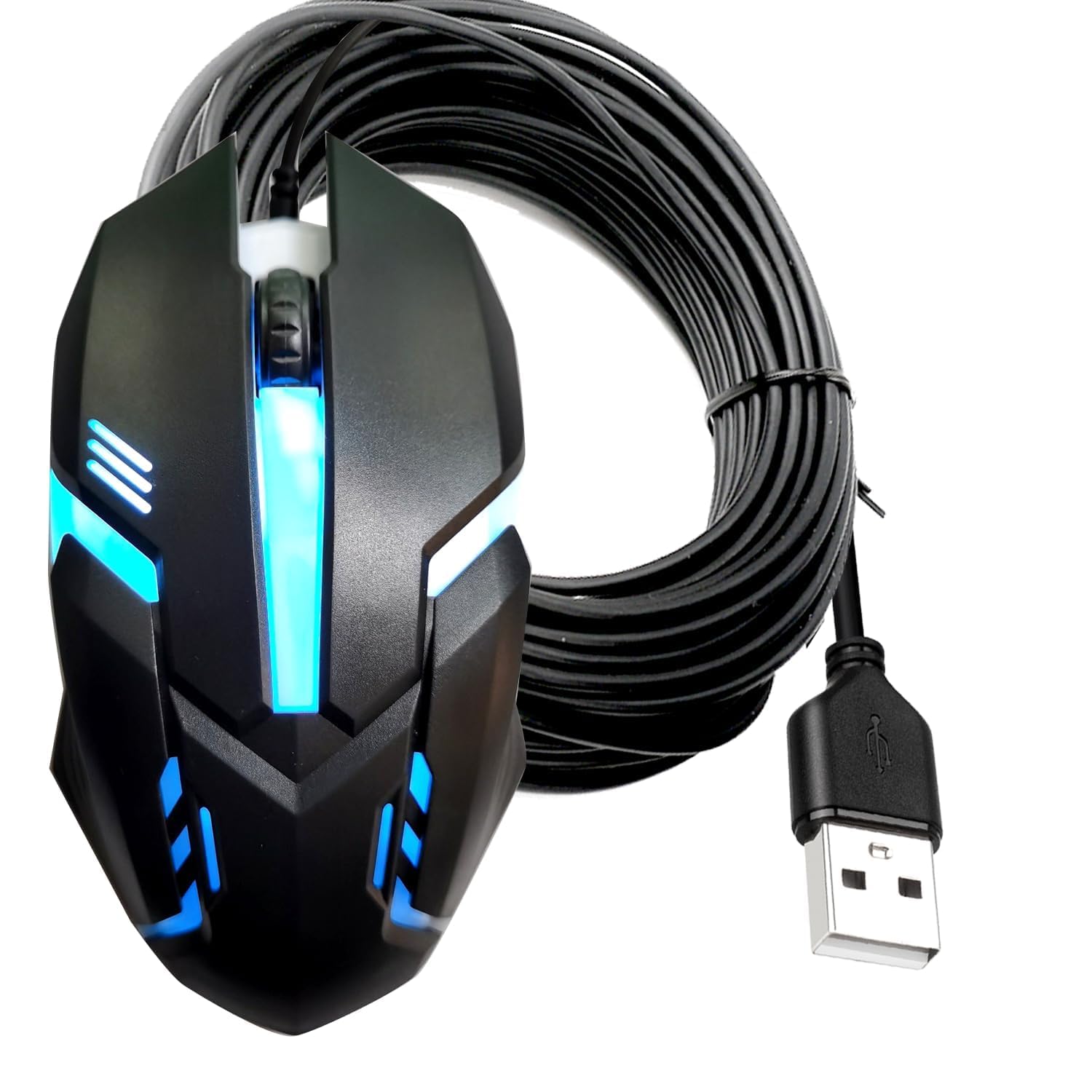 BLACKBOOST USB Optical Wired Gaming Mouse - 7 RGB Breathing Colors & Ergonomic Design, Adjustable Up to 3200 Dpi, for Computer and Laptops (Supportable to Windows/Mac) Black-picture-31