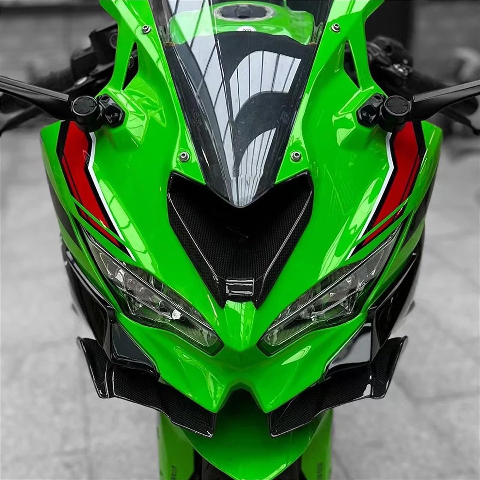 Do ZX4RR ZX-4R 2023+ Przednie Aerodynamiczne Skrzydełka Fairing Tail Cover(B)