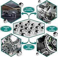 Vista 7 de 1300pcs 5/16inch Steel Slingshot munición 0.313 in precisión acero carbono rodamiento bolas