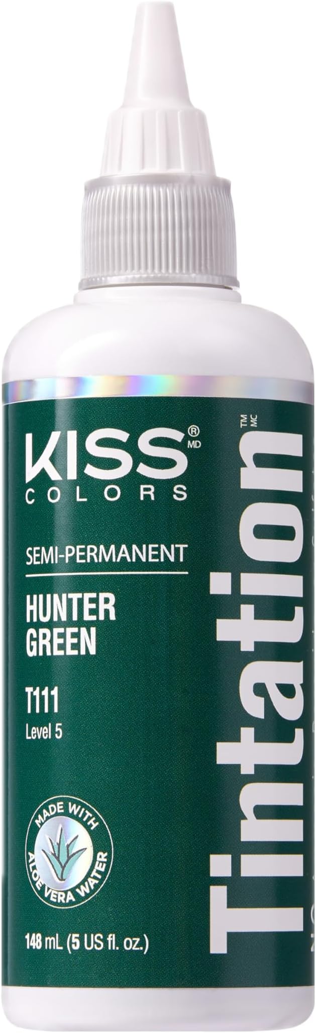 Tintation Semi-Permanent Hair Color, Aloe Vera Water Based, Argan Oil, Olive Oil, Collagen & Keratin, Long-Lasting Color Dye (Hunter Green, 5 Fl Oz)