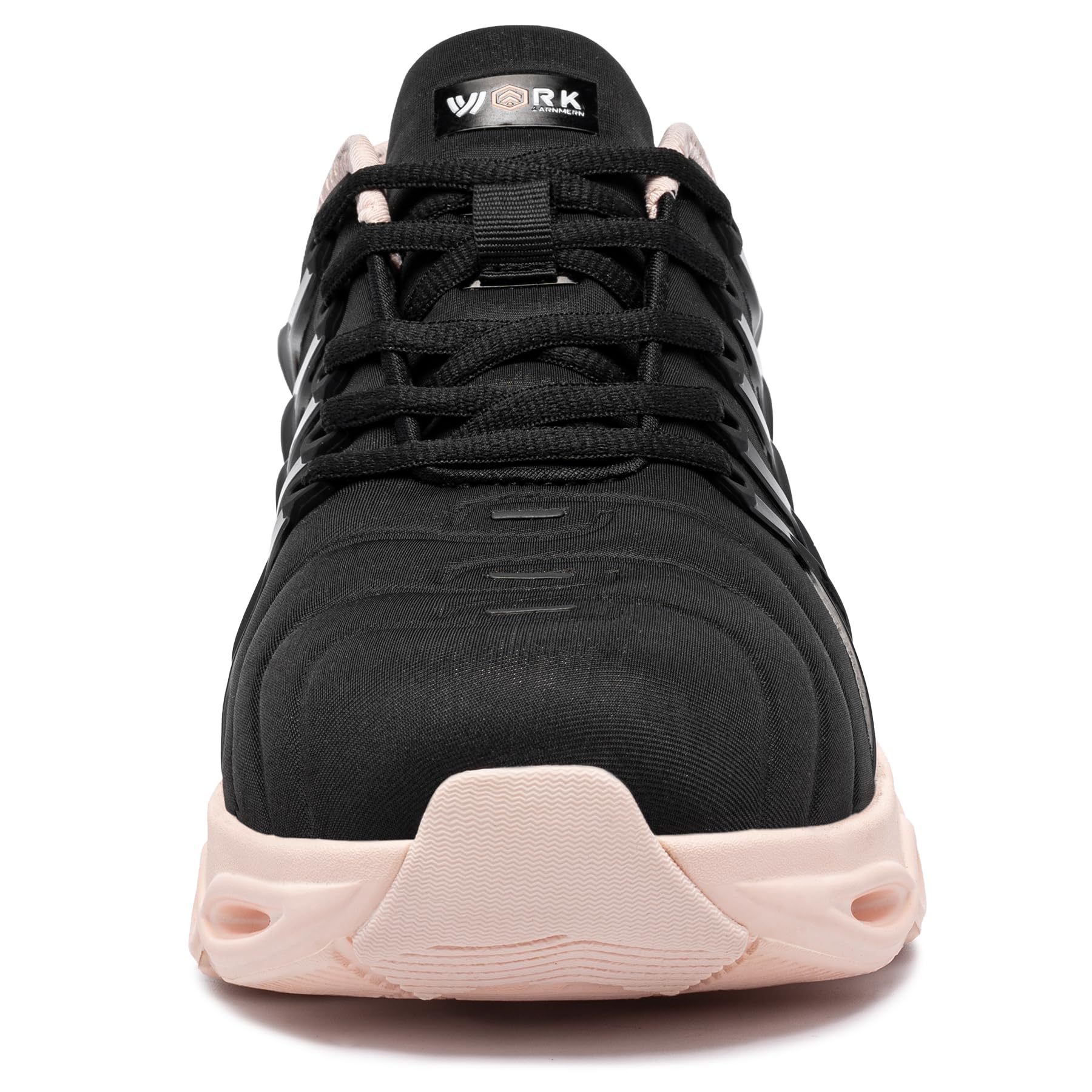 LARNMERN Chaussures de Sécurité Femme Légères Embout Acier Respirantes Basket Poudre Noire 40 EU