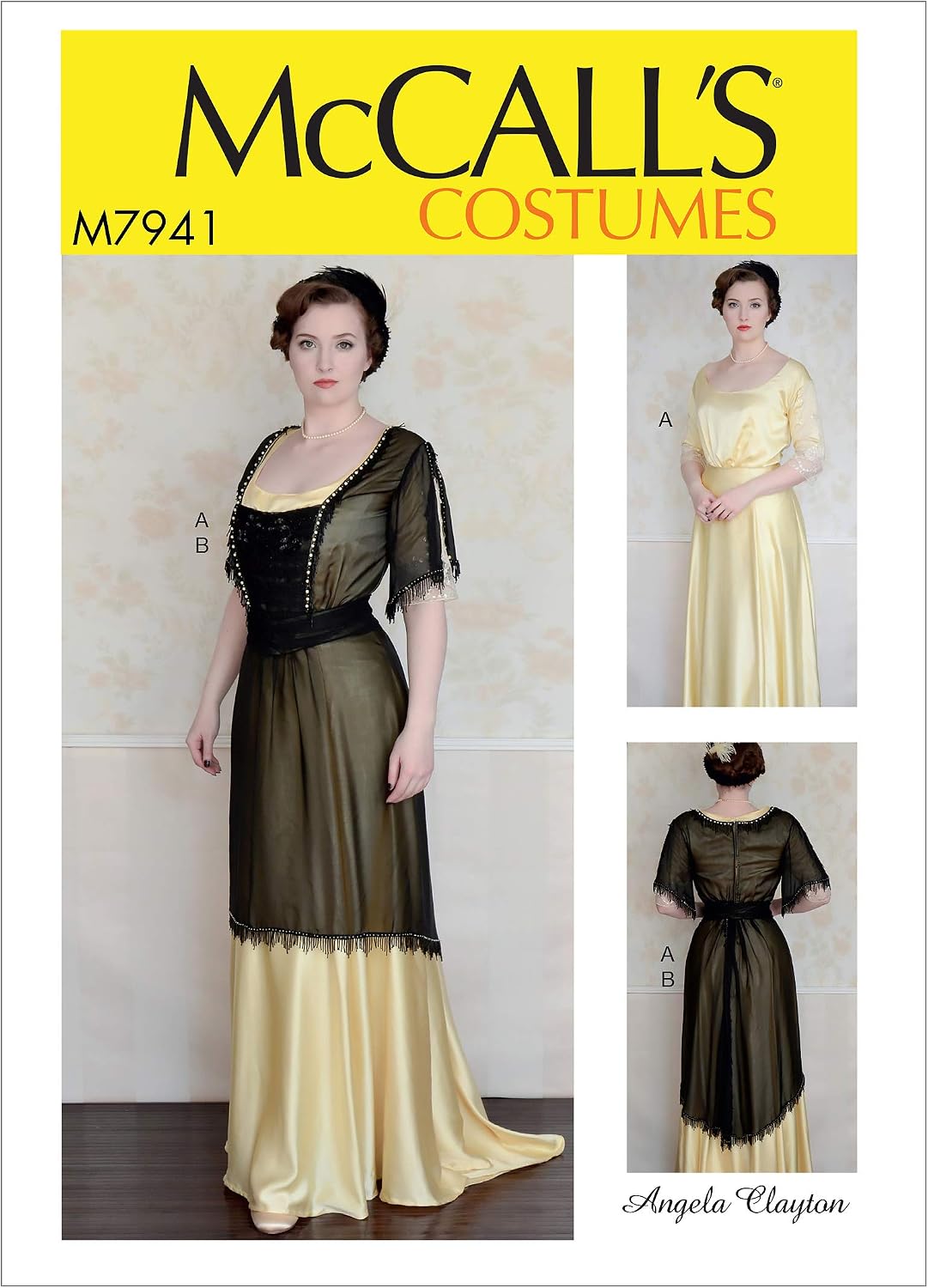 McCall's Patterns McCall's Women's Vintage Dress Costume Angela Clayton, Sizes