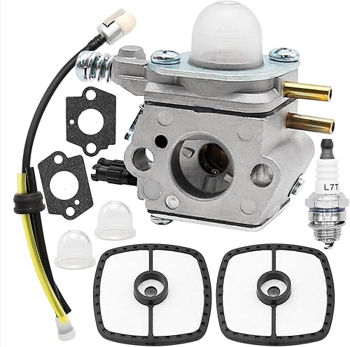 Miniatura 7 de Anxingo SRM-2100 Repuesto de carburador para recortadora Echo SRM-2100 SM-2100 SRM-3605 SRM-1501 SRM-3800 SRM-3100 SRM-2100SB, 2520013314 Reemplazo