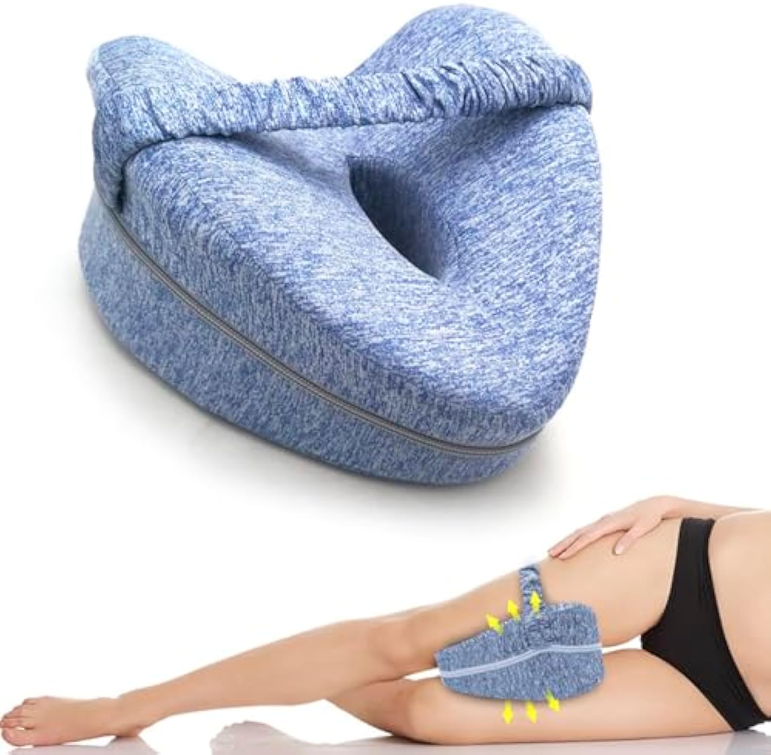 Zoropie Alignment Leg & Knee Foam Support Pillow - Soothing Relief for Sciatica, Back, HIPS, Knees, Joints - As Seen on TV-image-12